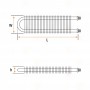 Resistencia Aletada 1000W 230V L 500mm