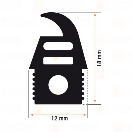 Burlete Horno Serie Rx (1 METRO)