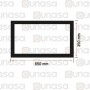 Burlete EXT 660x360mm Silicona Negra C/GRAPAS