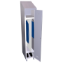 RO-Separador para taquilla de puerta grande 450x3x1180 mm. Color: Blanco.