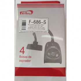 RO - Linea Blanca ® - BOLSA SACO ASPIRADOR SINTÉTICO BOSCH 4 UNIDADES SUSTITUCION REFERENCIA 915686