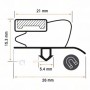 RO - Burlete 600x470mm Pvc Gris
