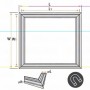 RO - Burlete 600x470mm Pvc Gris