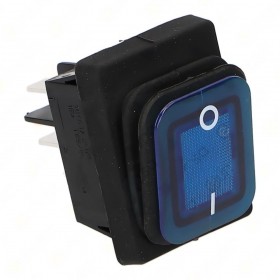 RO-Interruptor Bipolar 230V 16A 30x22mm Azul