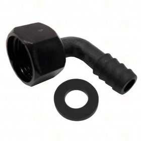 RO-Racor Codo Plástico 1/2"H Ø12mm