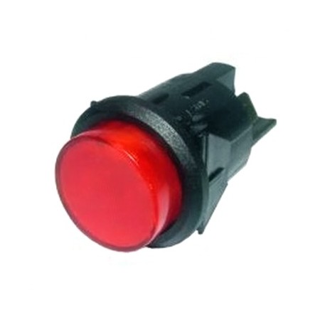 RO-Pulsador Rojo Ø25mm 230V Bipolar