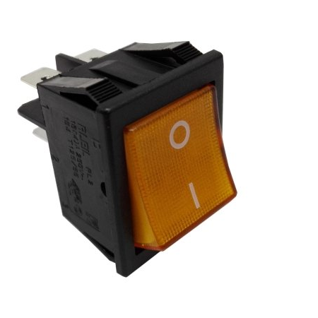 RO-Interruptor Ámbar 30x22mm 16A 250V Bipolar