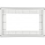 RO - Linea Blanca ® -Embellecedor marco microondas 60x40 cm – blanco