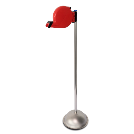 RO-Columna inoxidable con dispensador Su turno"."