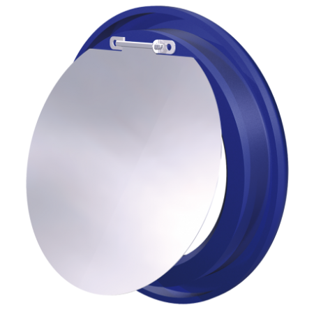RO-Conjunto de aro y trampilla color azul para contenedor