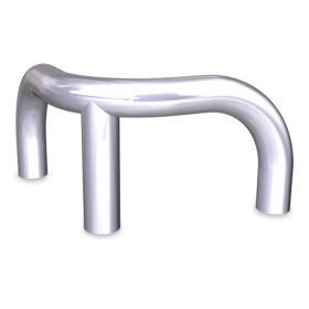 RO-Defensa de esquina desmontable tubular 90º 340x340x200 mm.