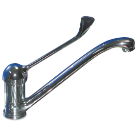 RO-Grifo monomando codo sobremesa dos aguas 230x115x3/8"