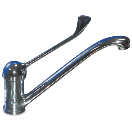 RO-Grifo monomando codo sobremesa dos aguas 230x115x3/8"
