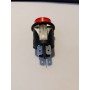 RO-Interruptor Rojo Ø25mm 230V Bipolar