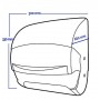 RO-Dispensador Palanca de Papel Bobina, Blanco Clar Systems