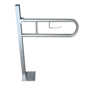 RO-Barra sujeción abatible con columna para anclaje acero.inox 304 Satinado LOSDI