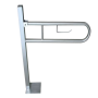 RO-Barra sujeción abatible con columna para anclaje acero.inox 304 Satinado LOSDI