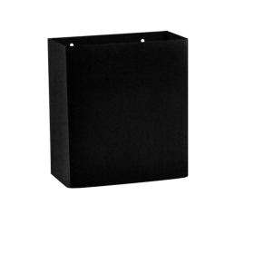 RO-Papelera de barra Epoxy negro 9 l. LOSDI