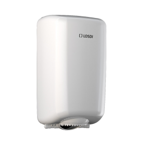 RO-Dispensador Papel Mini mecha ABS Blanco, Sistema Disp. Controlada,  Eleg LOSDI