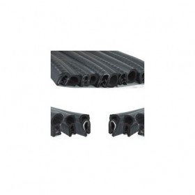RO-Burlete 17x10mm Perfil Caucho Negro (1m)