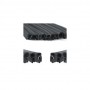 RO-Burlete 17x10mm Perfil Caucho Negro (1m)