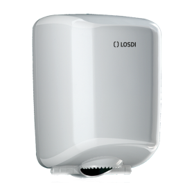 RO-Dispensador Papel Mecha ABS Blanco, Sistema Disp. Controlada,  Eleganc LOSDI