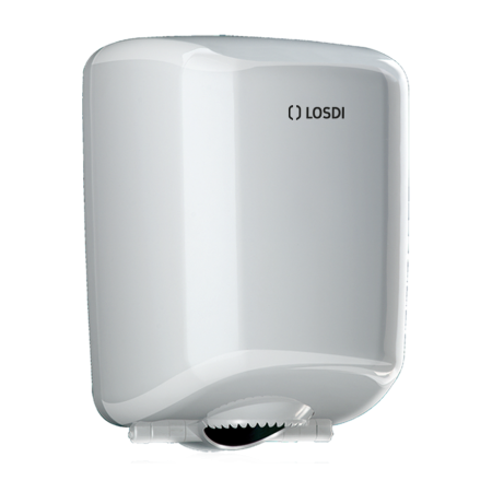 RO-Dispensador Papel Mecha ABS Fumé, Sistema Disp. Controlada,  Elegance LOSDI