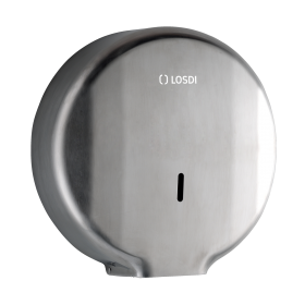 RO-Dispensador Papel Higiénico 300 m. Acero Inox 304 Satinado Elegance Ø 4 LOSDI