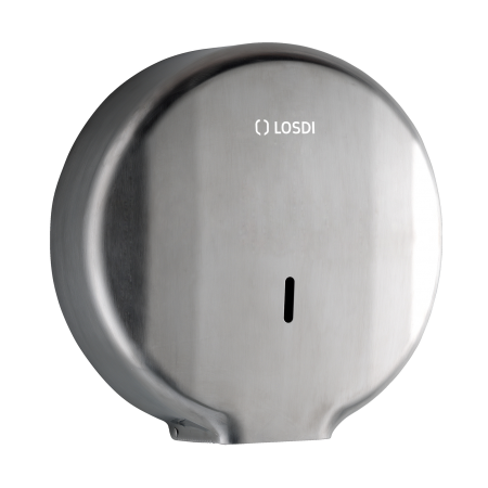 RO-Dispensador Papel Higiénico 300 m. Acero Inox 304 Satinado Elegance Ø 4 LOSDI