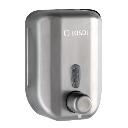RO-Dosificador jabón líquido 700 ml. Acero Inox Satinado Blinder LOSDI