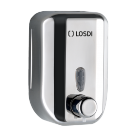 RO-Dosificador jabón líquido 700 ml. Acero Inox Brillo Blinder LOSDI