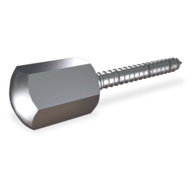 RO-Tornillo barraquero con embellecedor 40x6 mm.