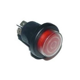 RO-Interruptor Rojo Ø25mm 230V LC-3800