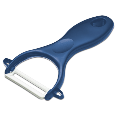 RO-Pelador cerámica blanca, mango azul