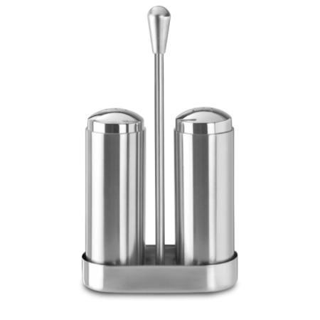 RO-Conjunto pimentero-salero inoxidable 80x32x150 mm.
