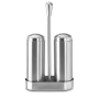 RO-Conjunto pimentero-salero inoxidable 80x32x150 mm.