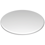 RO-Plato de presentación fibra blanca ø300x10 mm.
