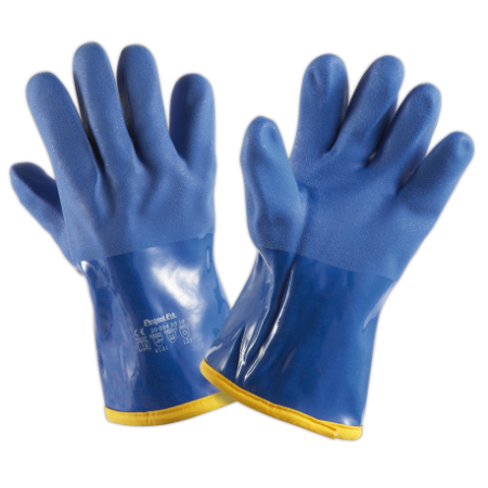 RO-Guante estanco frío extremo hasta -20º (par), talla única PVC nitrilo, interior de lana.