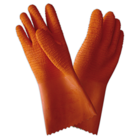 RO-Guante alimentario anticorte pescadero (par), talla única Látex natural crépé.