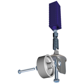 RO-Kit para acoplamiento rueda-pata de 40x40 mm. ø24,8 a ø28,7 mm.