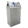 RO-Papelera basculante en acero inox. 350x250x680 mm. Capacidad: 44 lts.