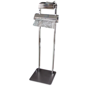 RO-Conjunto dispensador de guantes y bolsas en rollo Dimensiones: 400x425x1290 mm.