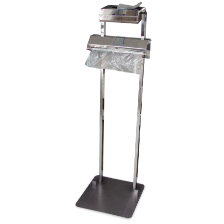 RO-Conjunto dispensador de guantes y bolsas en rollo Dimensiones: 400x425x1290 mm.
