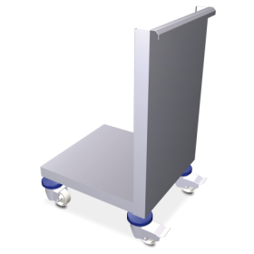 RO-Puerta rodante para contenedores 460x500x780 mm. (contenedor no incluido)