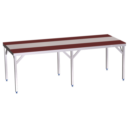 RO-Mesa despiece fb.roja s/entrep.1500x1050x850 mm.