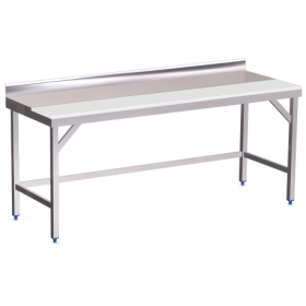 RO-Mesa prepar.mural fb.blanca s/ent.1500x600x850 mm.