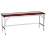 RO-Mesa prepar.central fb.roja s/ent.1000x600x850 mm.