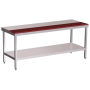 RO-Mesa prepar.central fb.roja c/ent.1000x700x850 mm.
