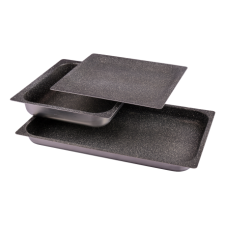 RO-Bandeja de aluminio antiadherente 2/3-20 Dimensiones: 354x325x20 mm.