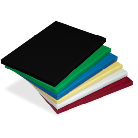 RO-Fibra estándar amarilla GN 1/1 de 530x325x20 mm. Sin tacos y sólo cantos matados por una cara.